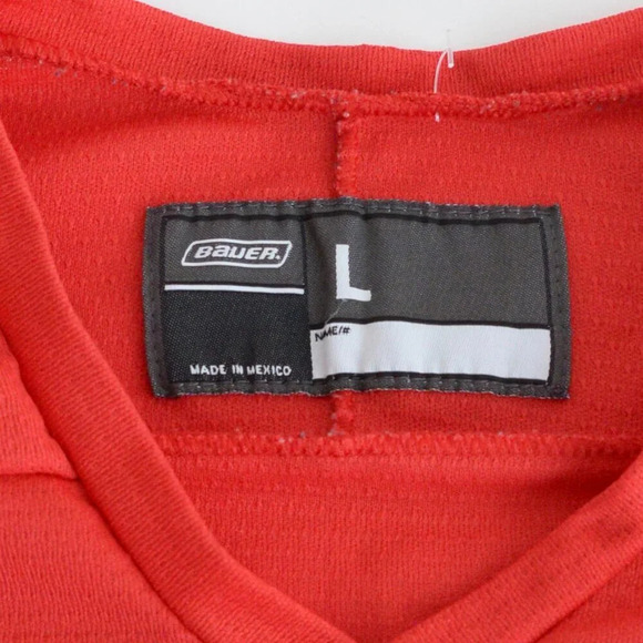 Vintage 98'-99' Bauer Red Team Canada Red Hockey Jersey Size Large - Picture 11 of 11